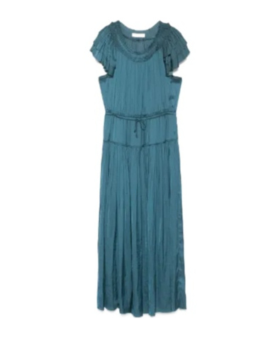 Ulla Johnson Kalesta Midi Dress In Blue