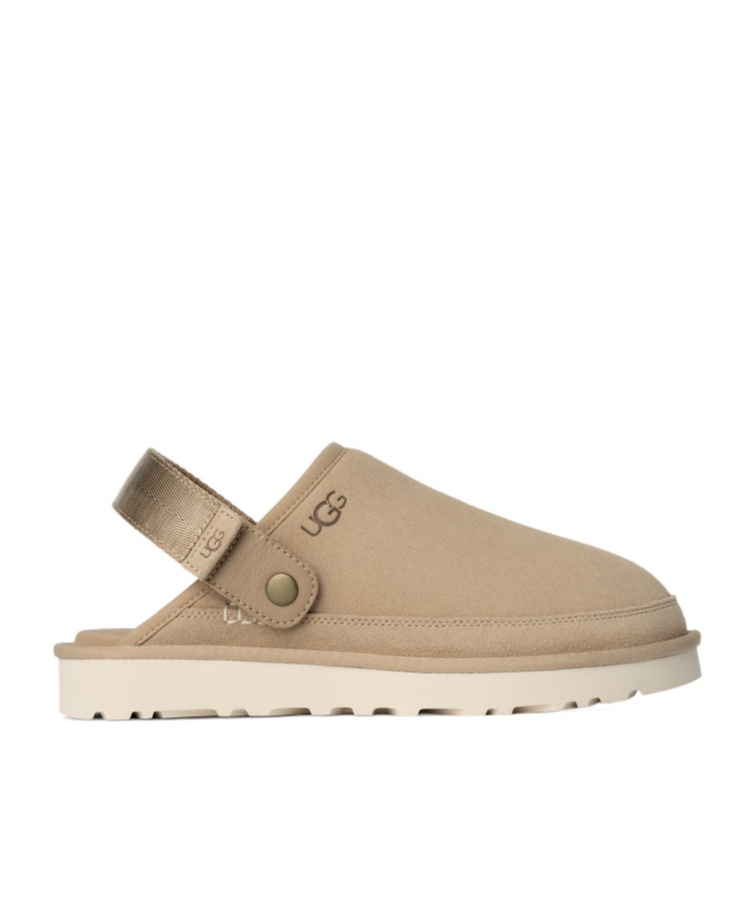 Shop Ugg Logo-debossed Slippers In Nude
