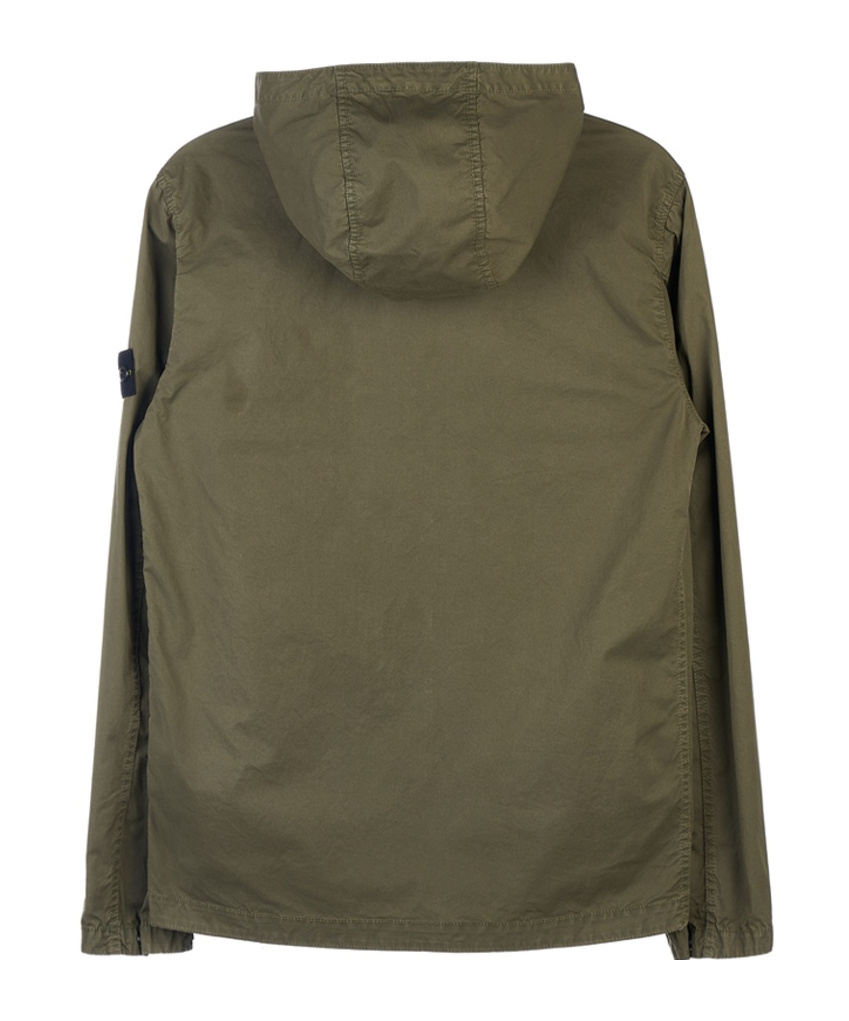Stone Island Long-sleeved Casual Jacket In Green