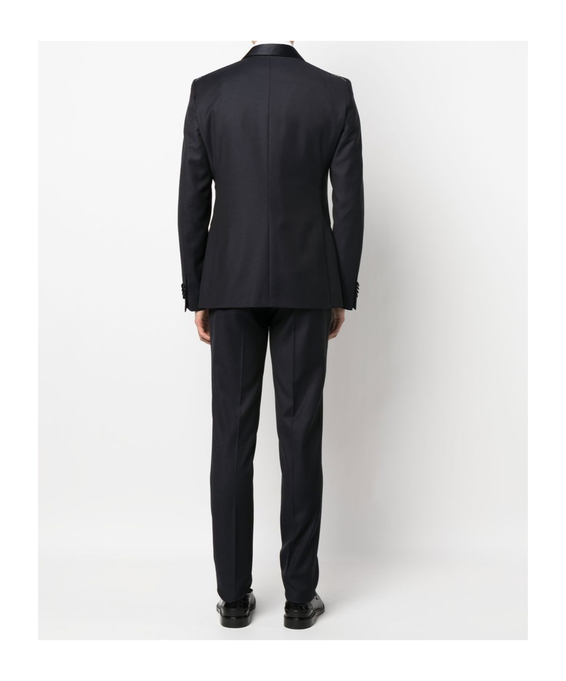 Corneliani Navy Blue Single-breasted Slim-cut Dinner Suit