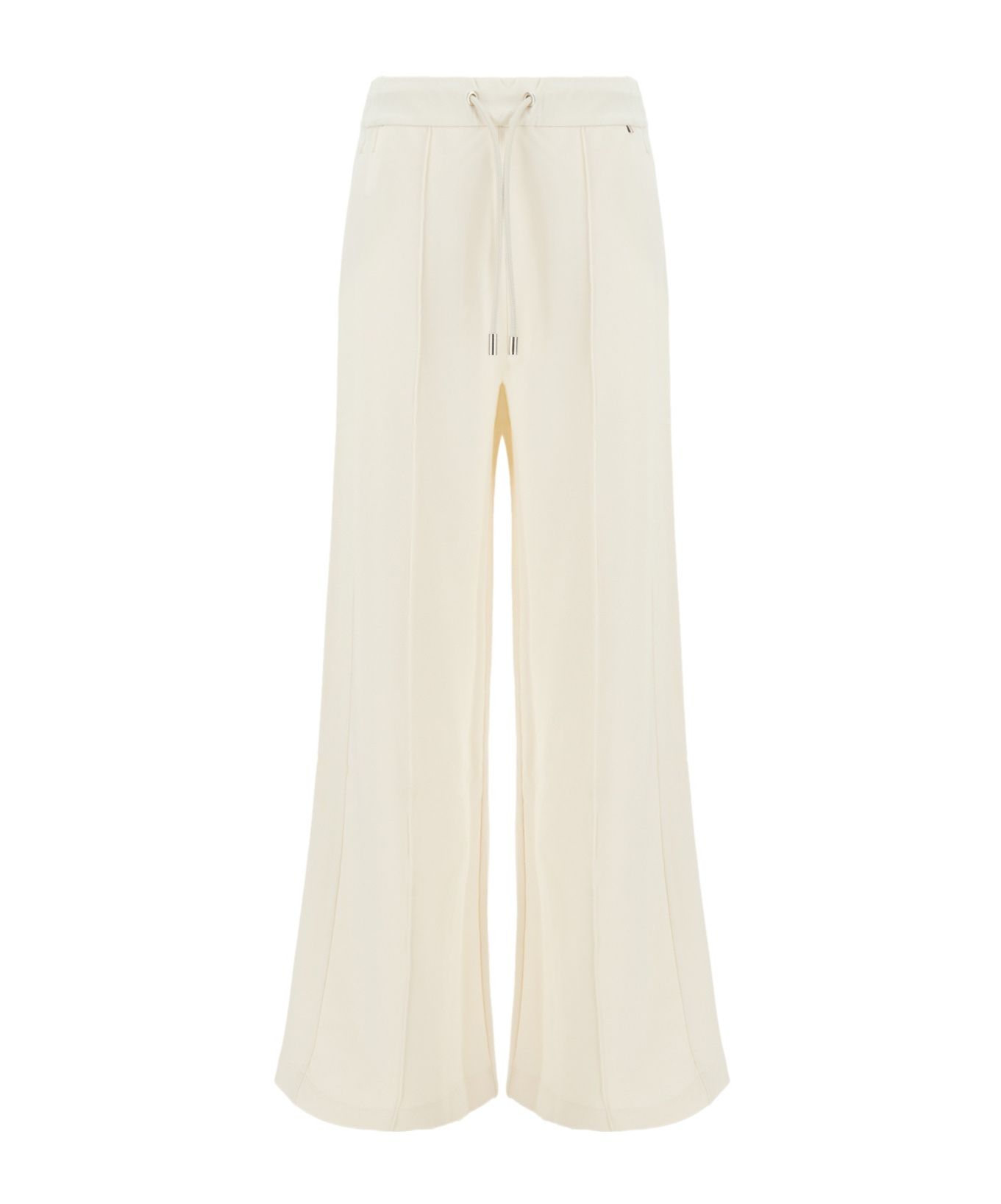 Hugo Boss Ivory Stretch Polyester Blend Joggers In White
