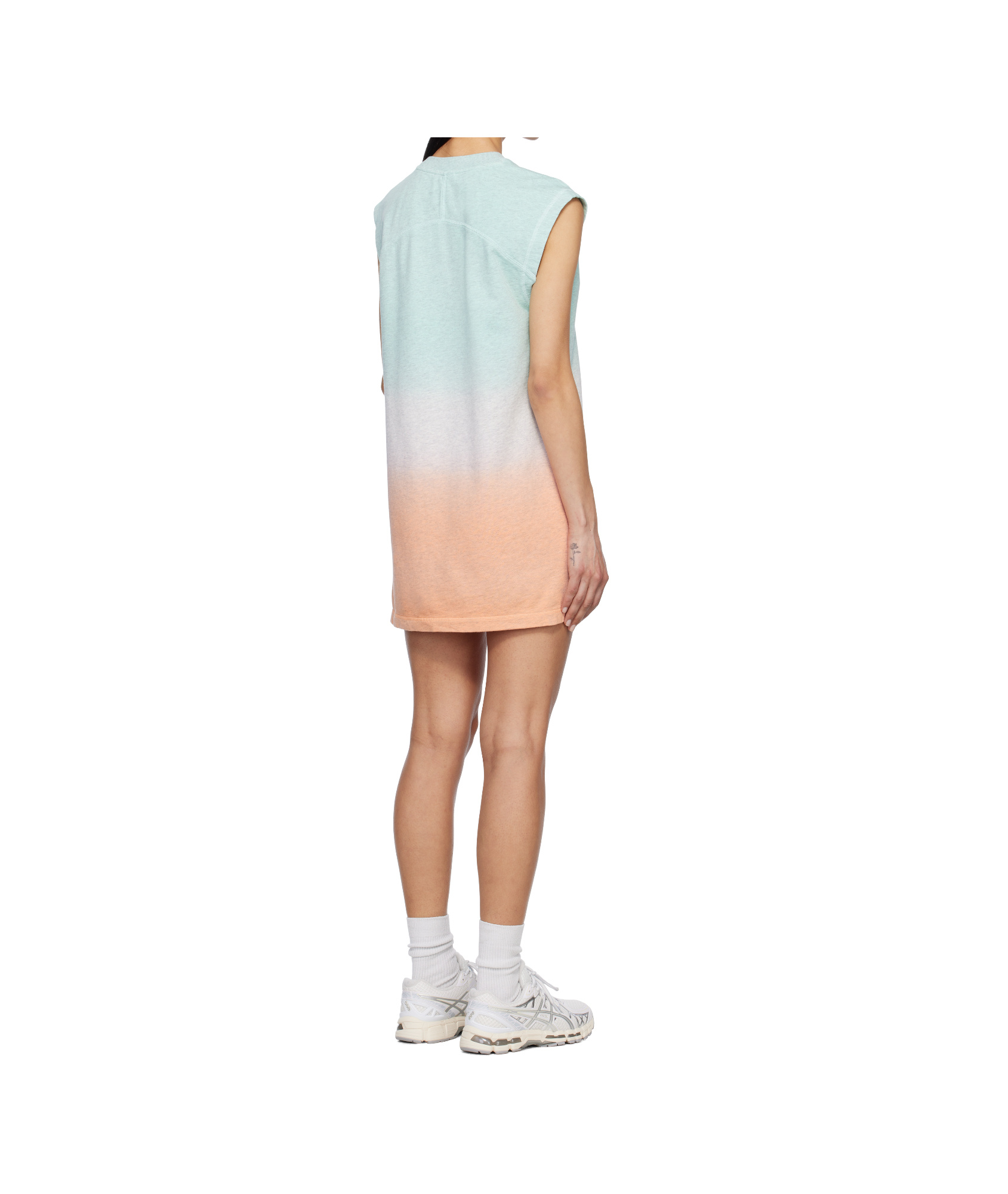 Apc Valey Dress S Saa In Blue/pink
