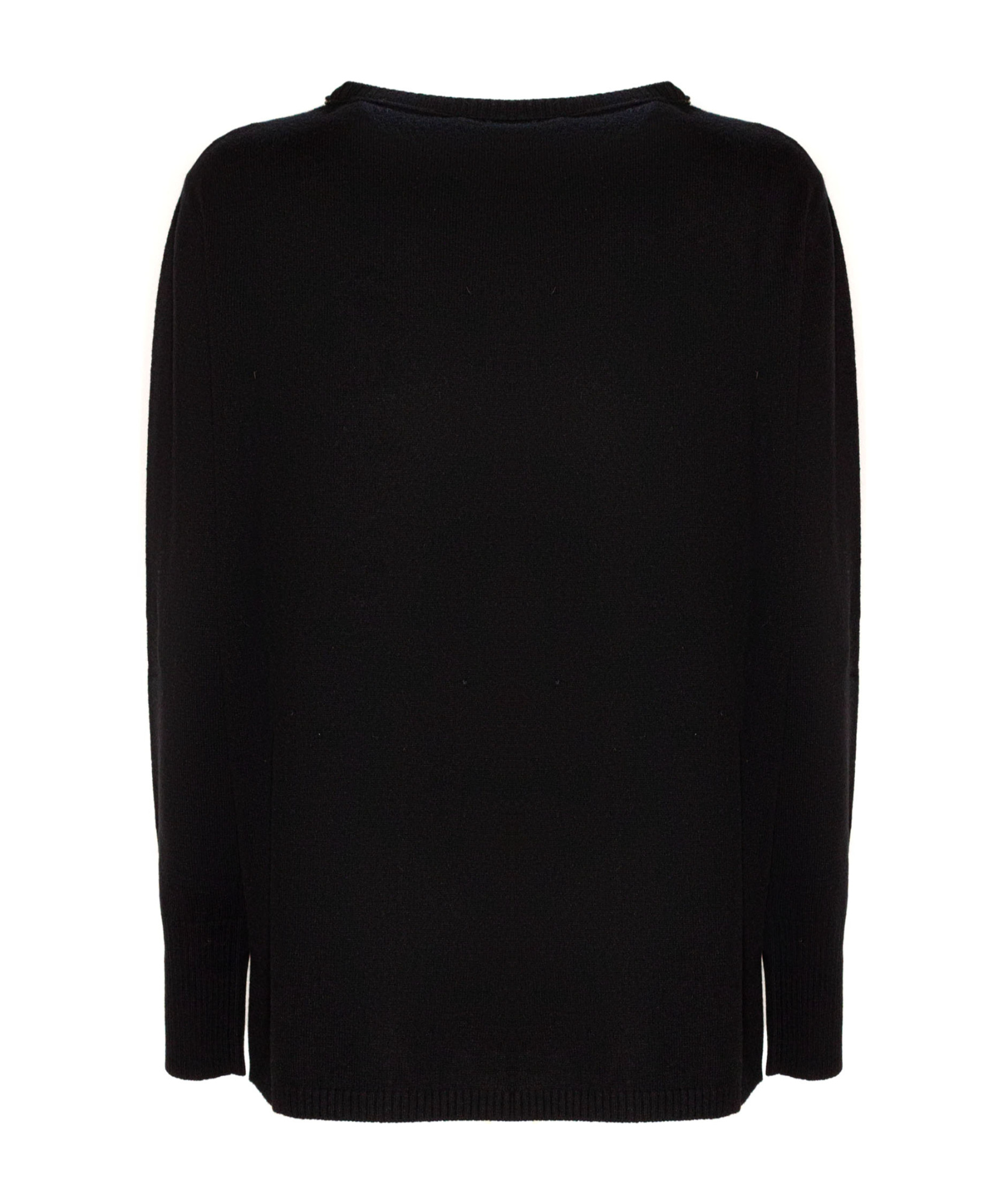 Kangra Cashmere Embellished-neck Sweater In Black
