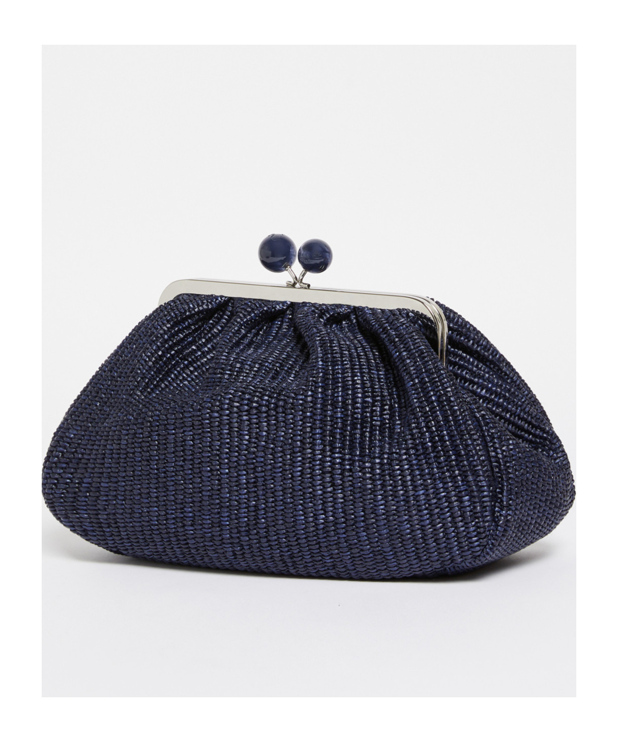Weekend Max Mara Pasticcino Medium Shoulder Bag In Navy Blue