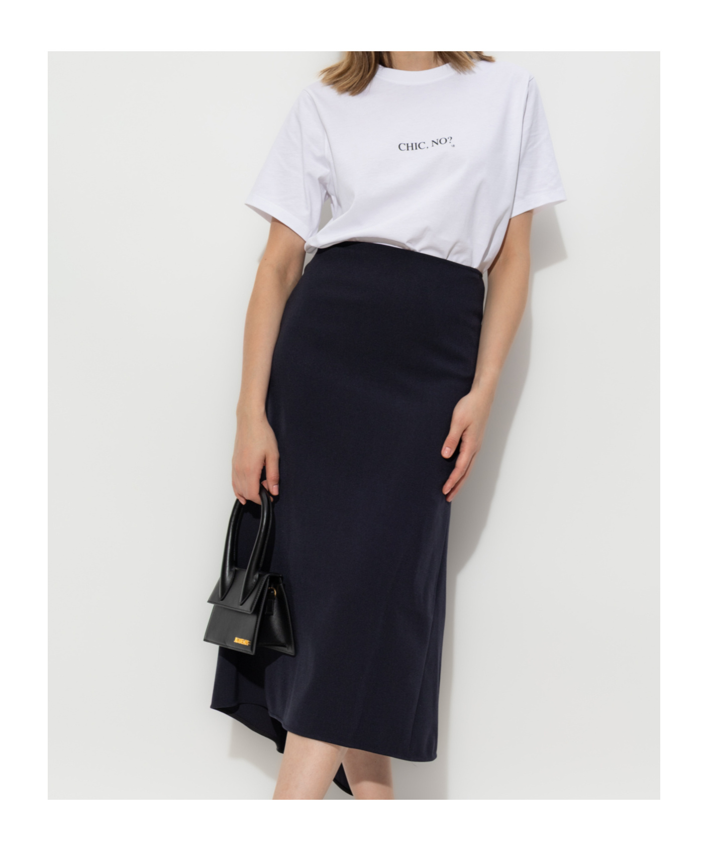 Shop Victoria Beckham Asymmetric-hem Midi Skirt