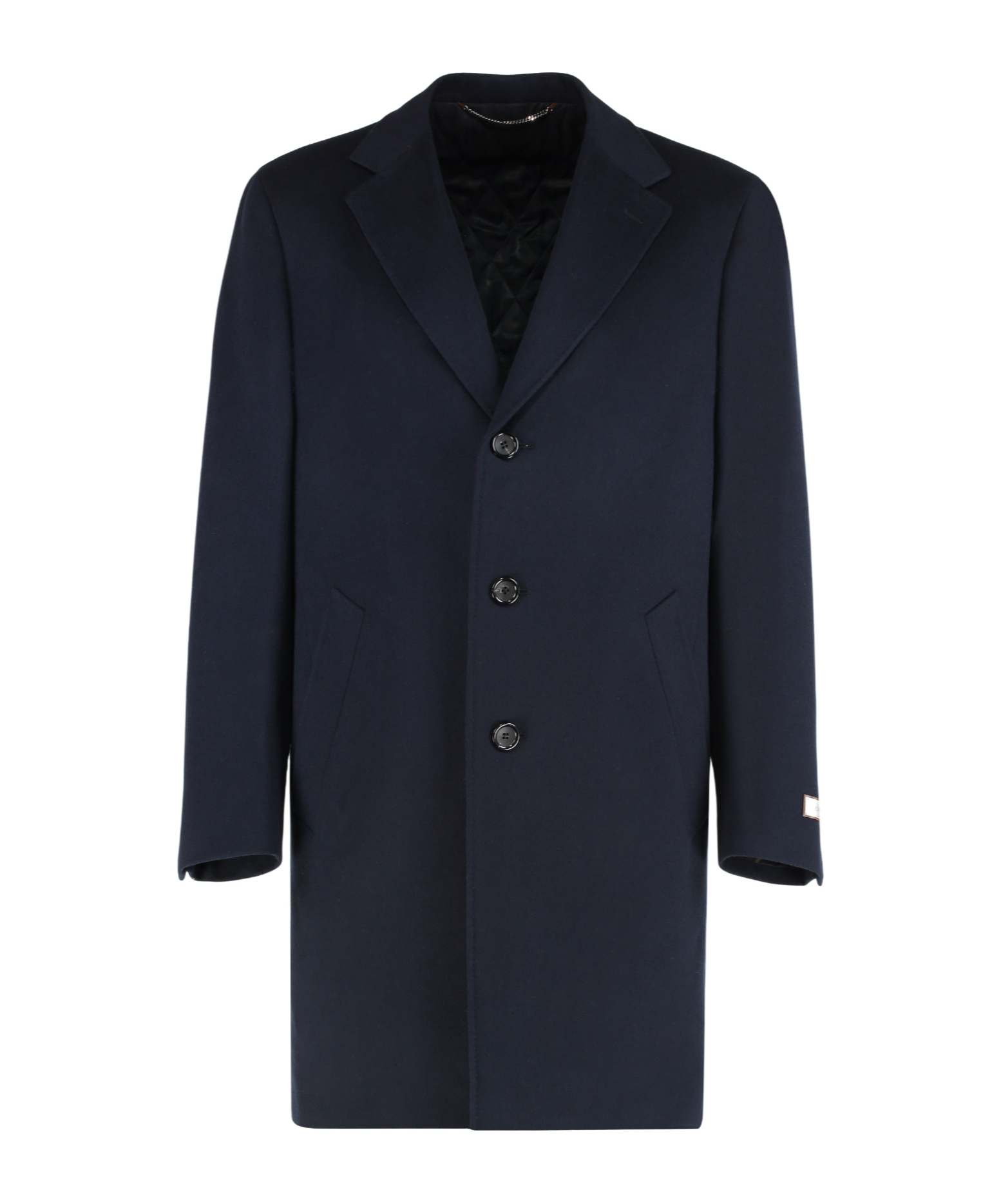 Canali Long-sleeved Coat In Animal Print