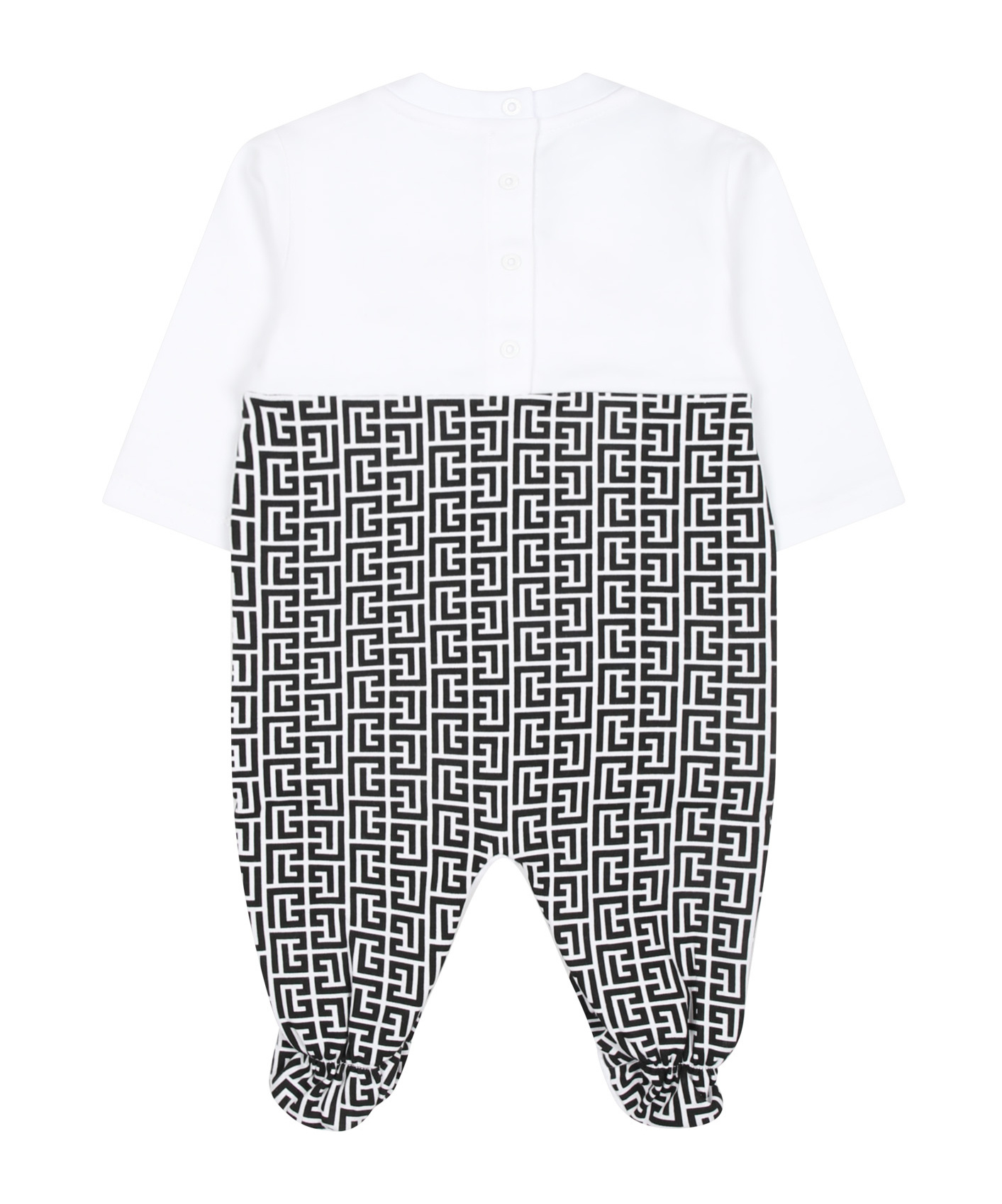 Balmain Pb Monogram-print Pyjama Set In White