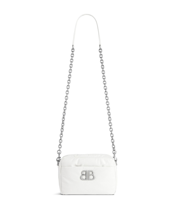 Balenciaga Monaco Camera Xs Shoulder Bag In White