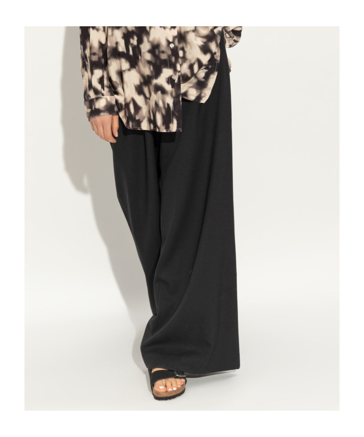 Birkenstock Open-toed Slippers In Black