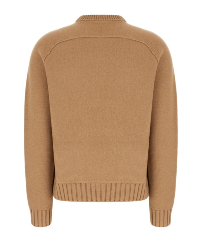 Gucci Long-sleeved Sweater In Brown