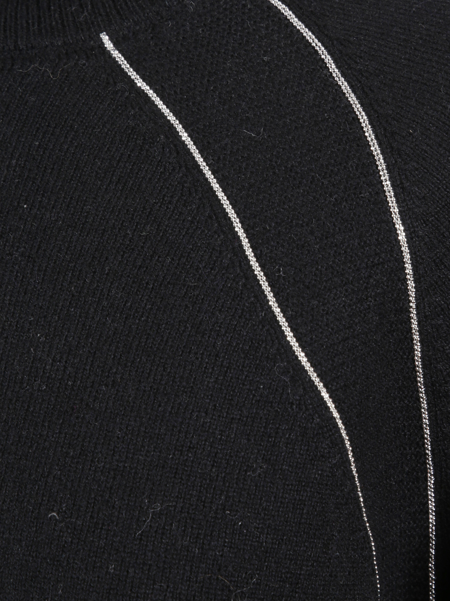 Peserico High-neck Long-sleeve Sweater In Black