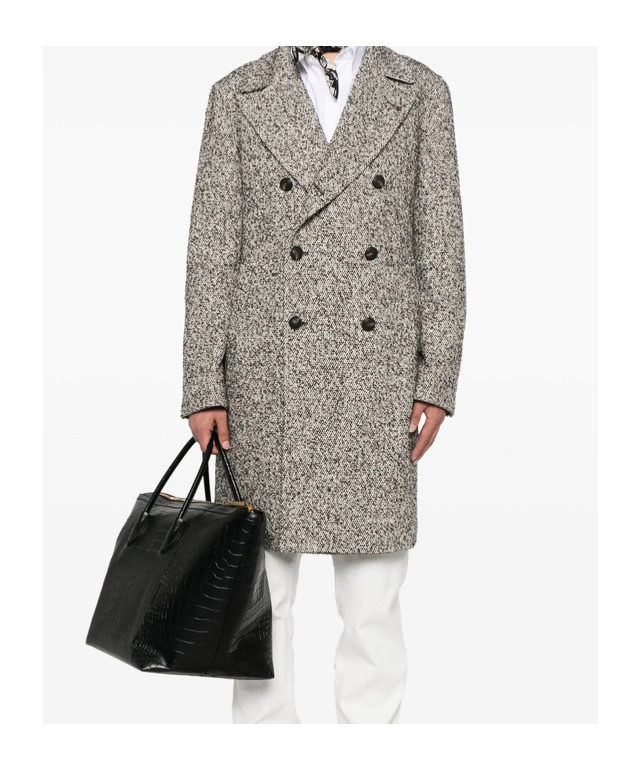 Tagliatore Brown Coats In Gray