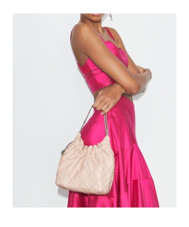 Tory Burch Fleming Mini Leather Hobo Bag