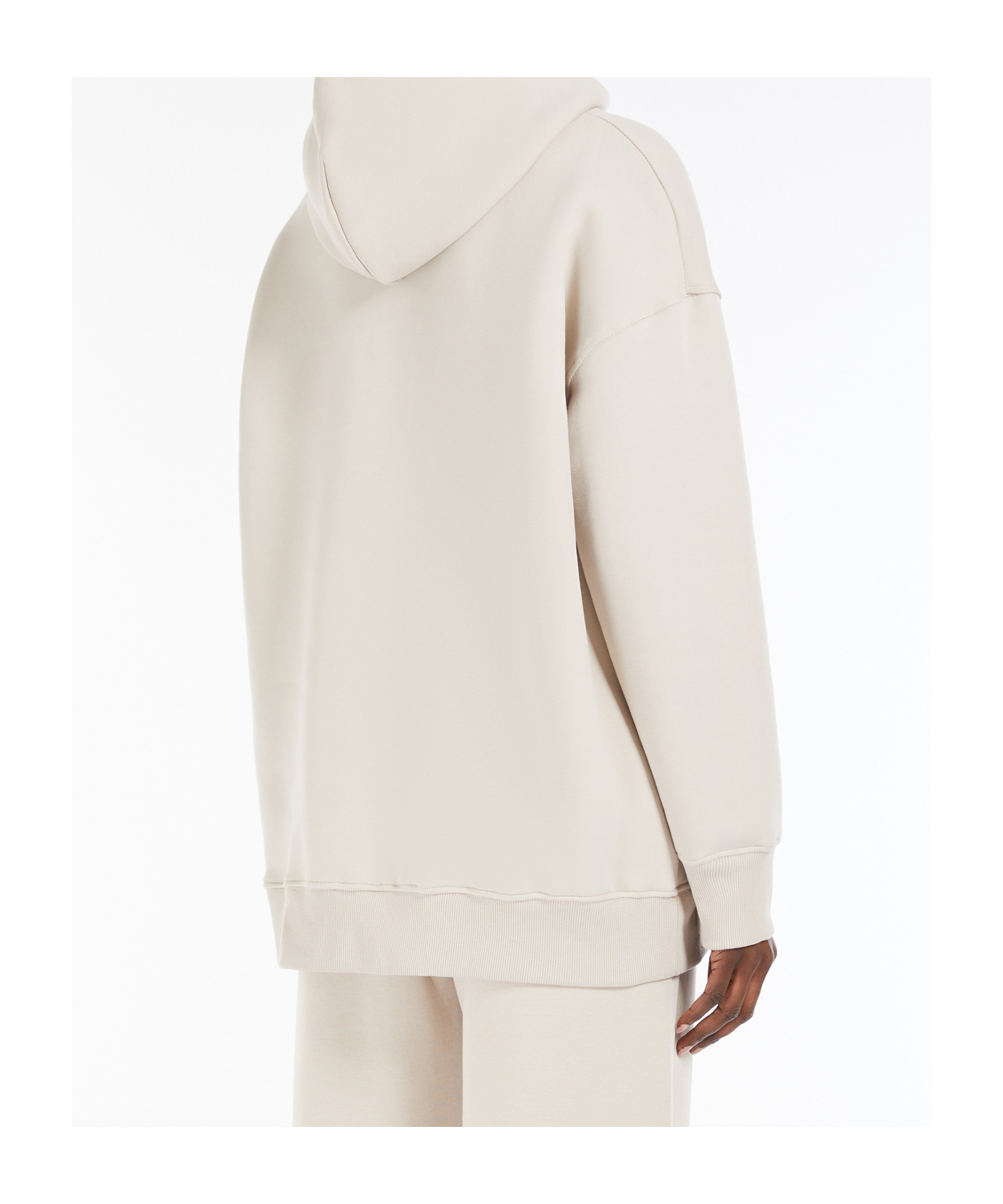 MAX MARA COTTON JERSEY LOGO SWEATSHIRT