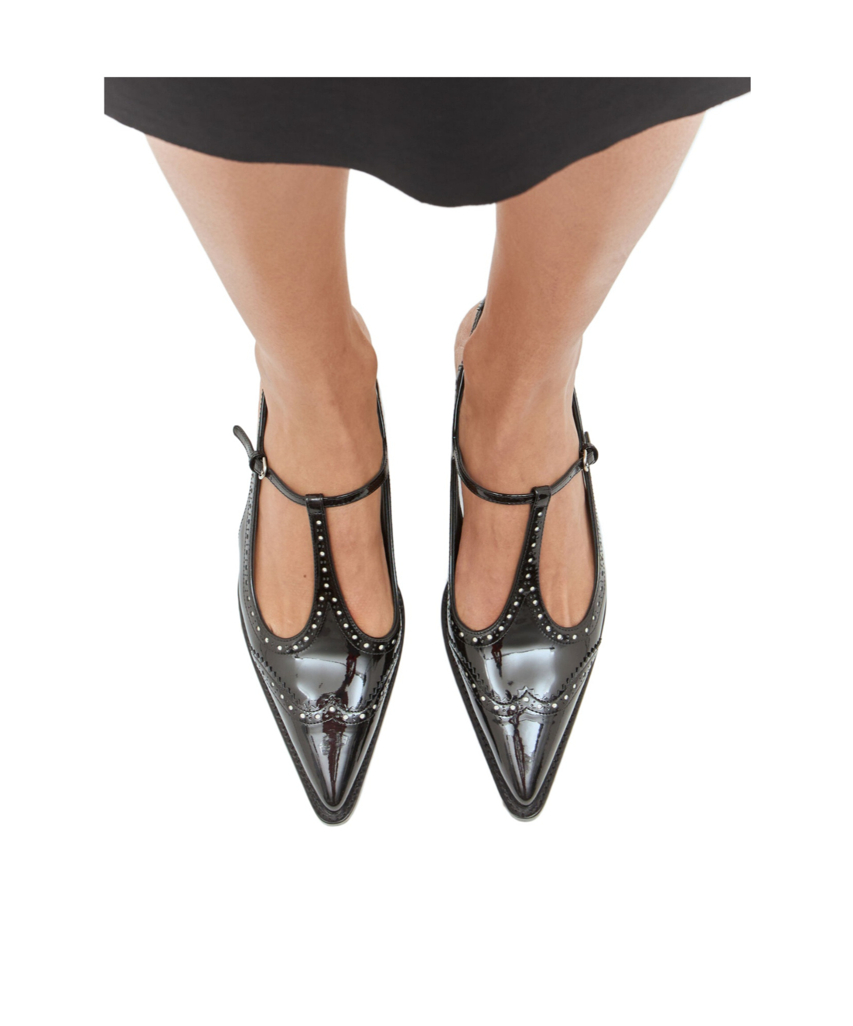Miu Miu Leather Slingback Pumps In Black