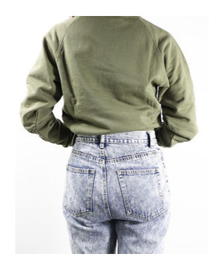 Maison Kitsuné Long-sleeved Sweater In Green