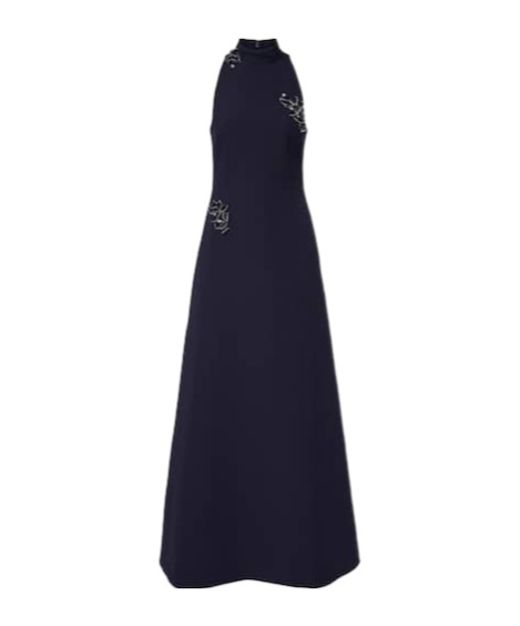 Safiyaa London Priscilla Embellished Crêpe Gown In Black