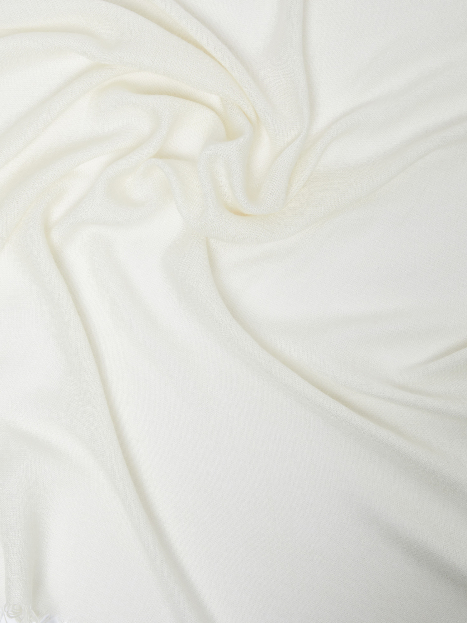 Weekend Max Mara Logo Cashmere Scarf In White