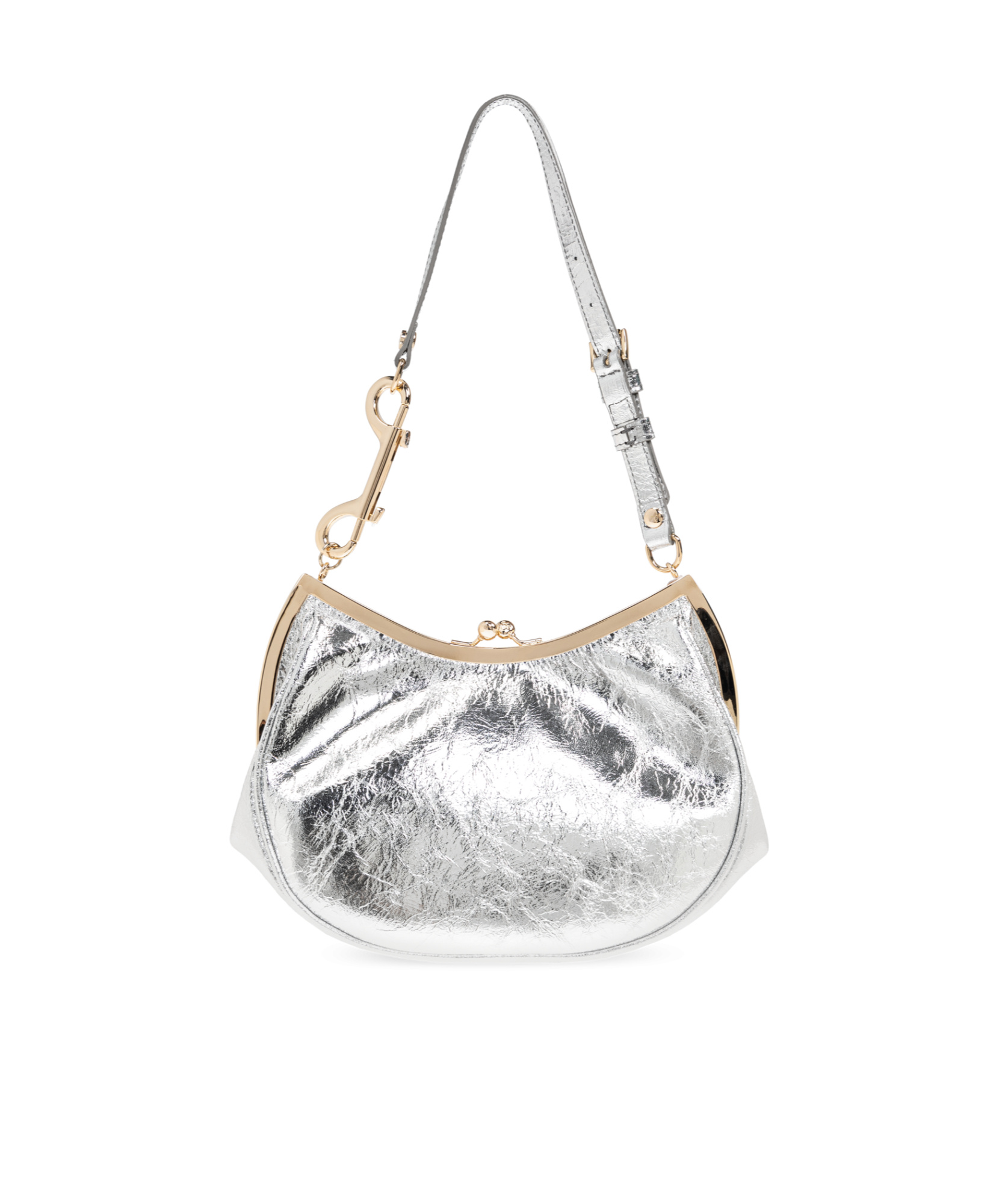 Vivienne Westwood Logo Shoulder Bag In White