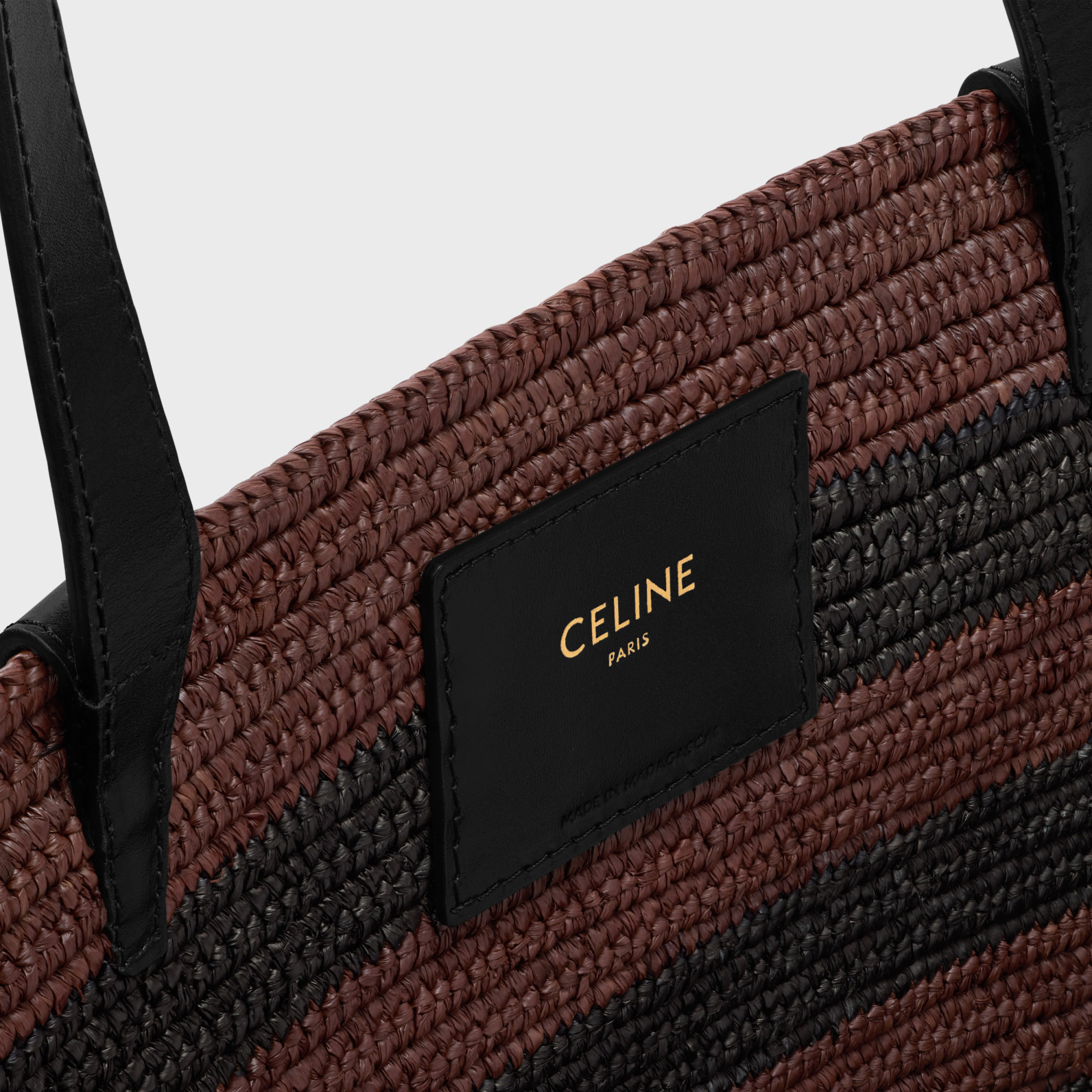 Celine Women Panier Rafia Tote Bag In Multi