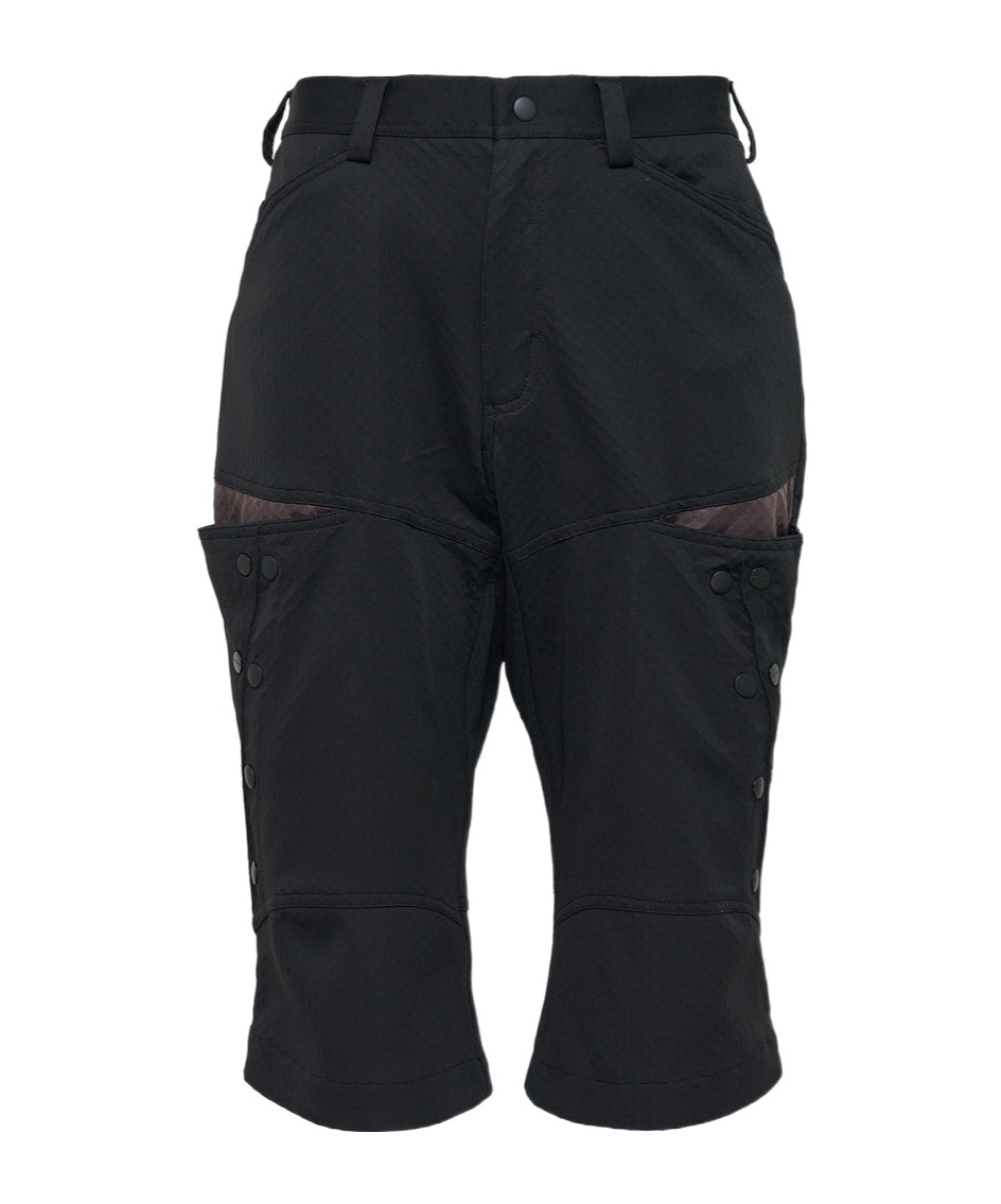 Kiko Kostadinov Inex Snap Shorts In Black/brown