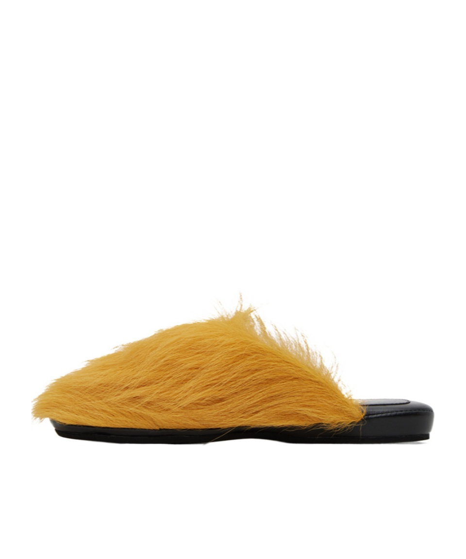 Marni Yellow Fussbett Sabot Slippers