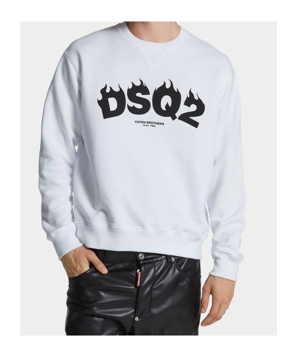 Dsquared2 Cool Fit Sweatshirt In White