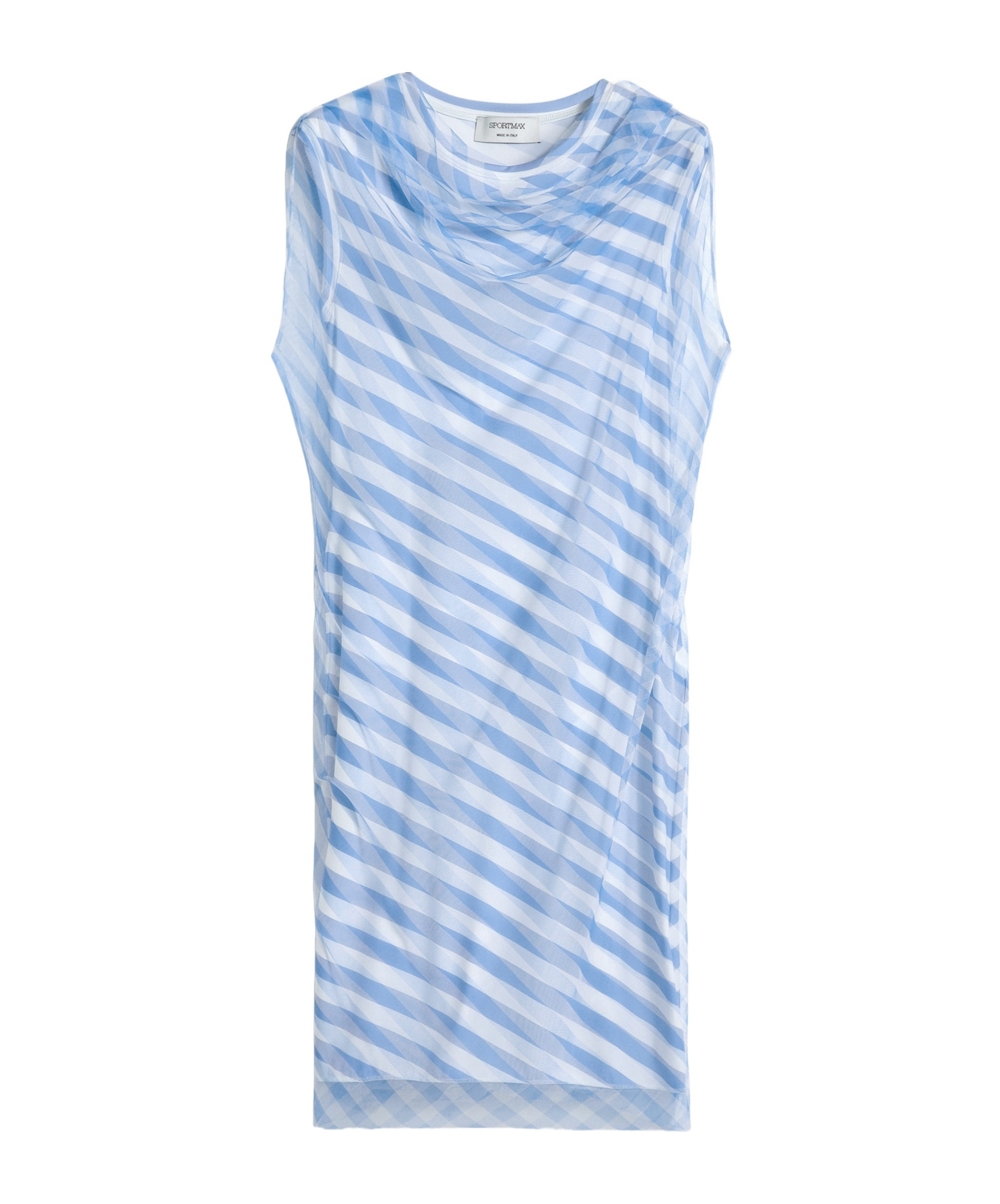 Sportmax Double Layer Optical Effect Dress