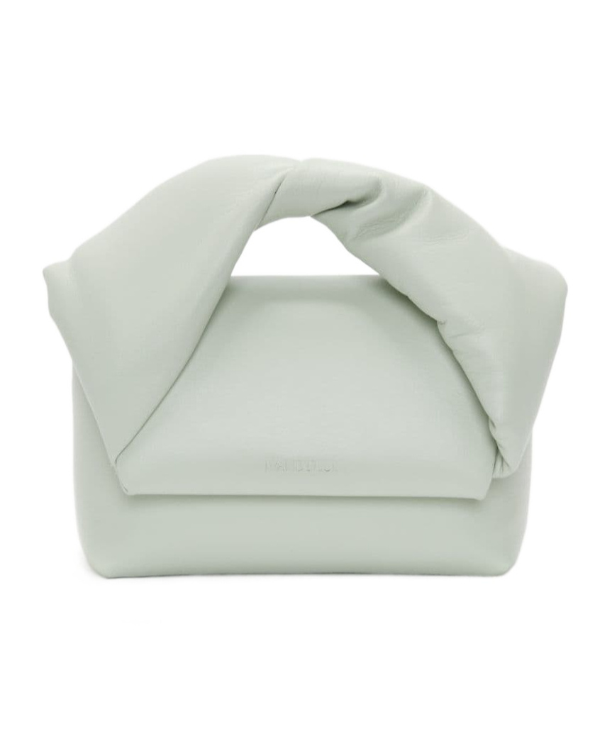 Shop Jw Anderson Small Twister Leather Shoulder Bag In White