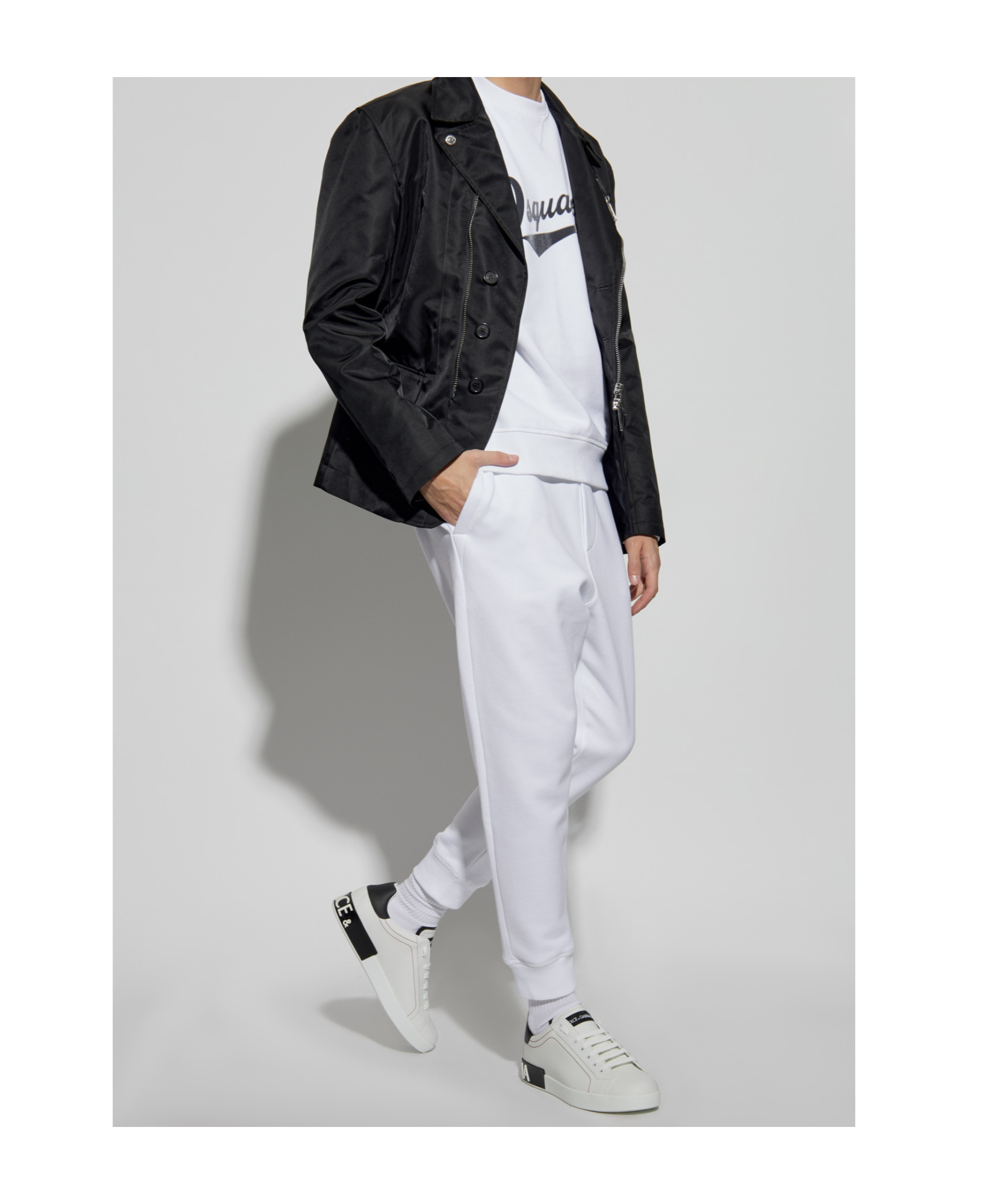 DSQUARED2 LOGO-PRINT TRACK PANTS