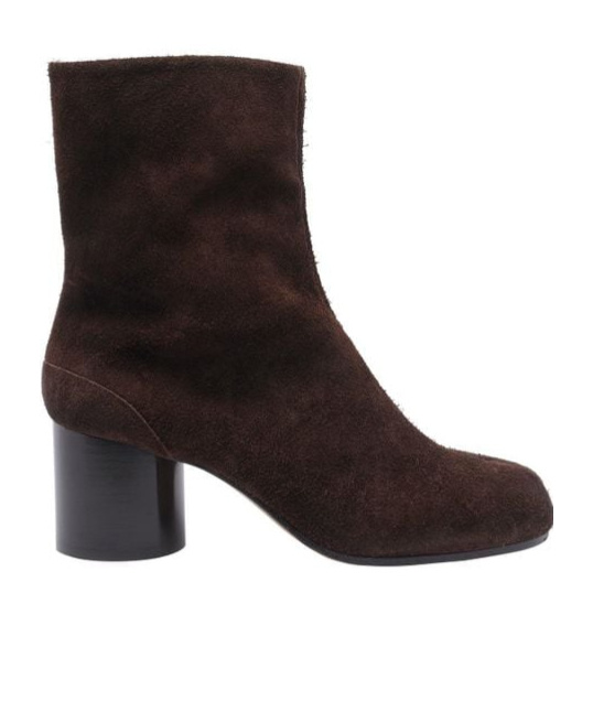 Shop Maison Margiela 60mm Tabi Ankle Boots In Brown