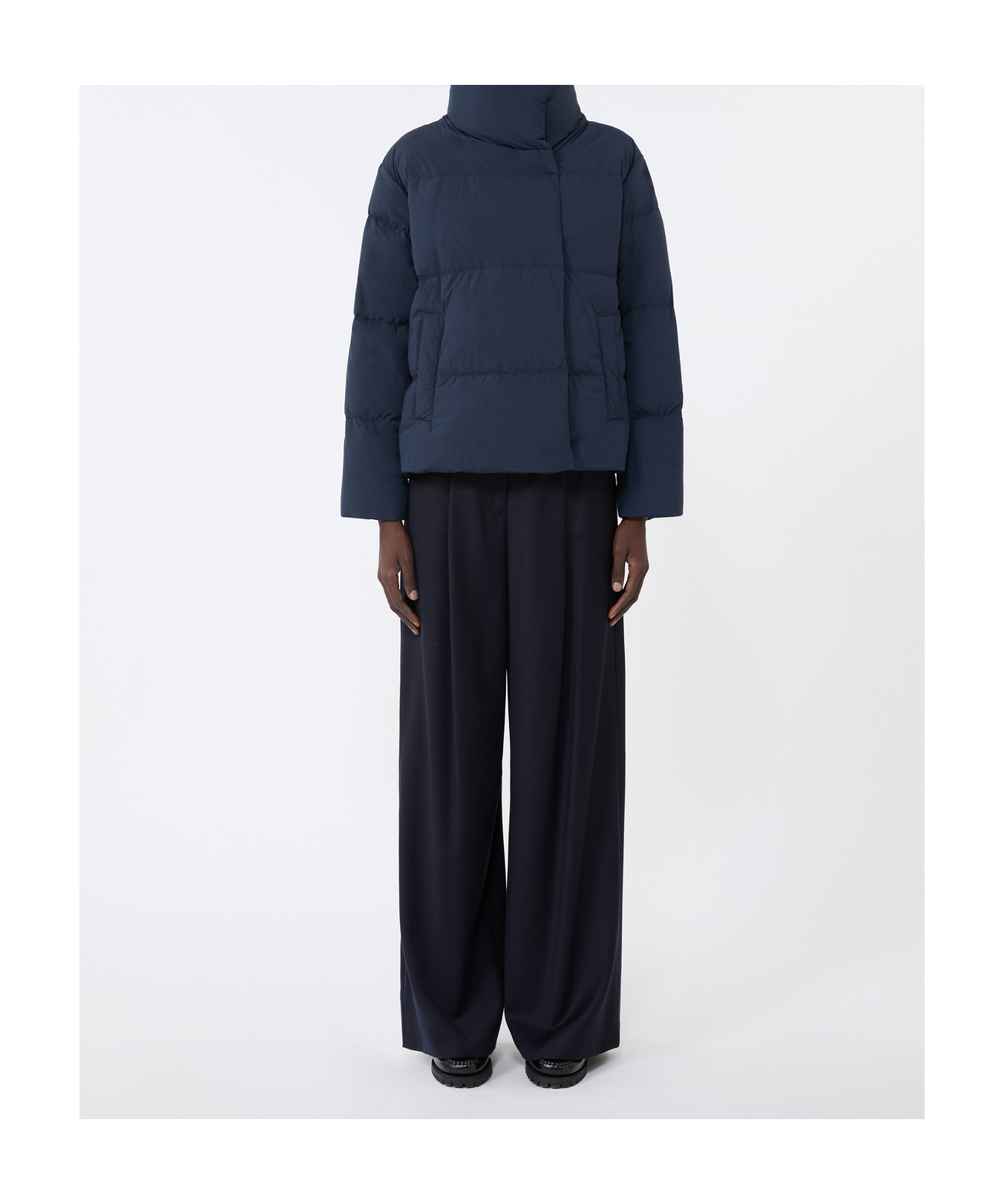 Weekend Max Mara Long Sleeve Cotton Coat In Blue