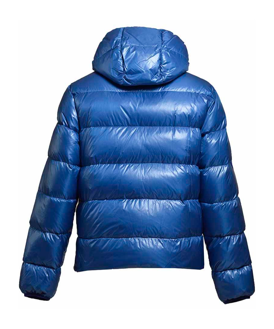 Aspesi Budd Puffer Jacket In Shiny Light Blue Fabric