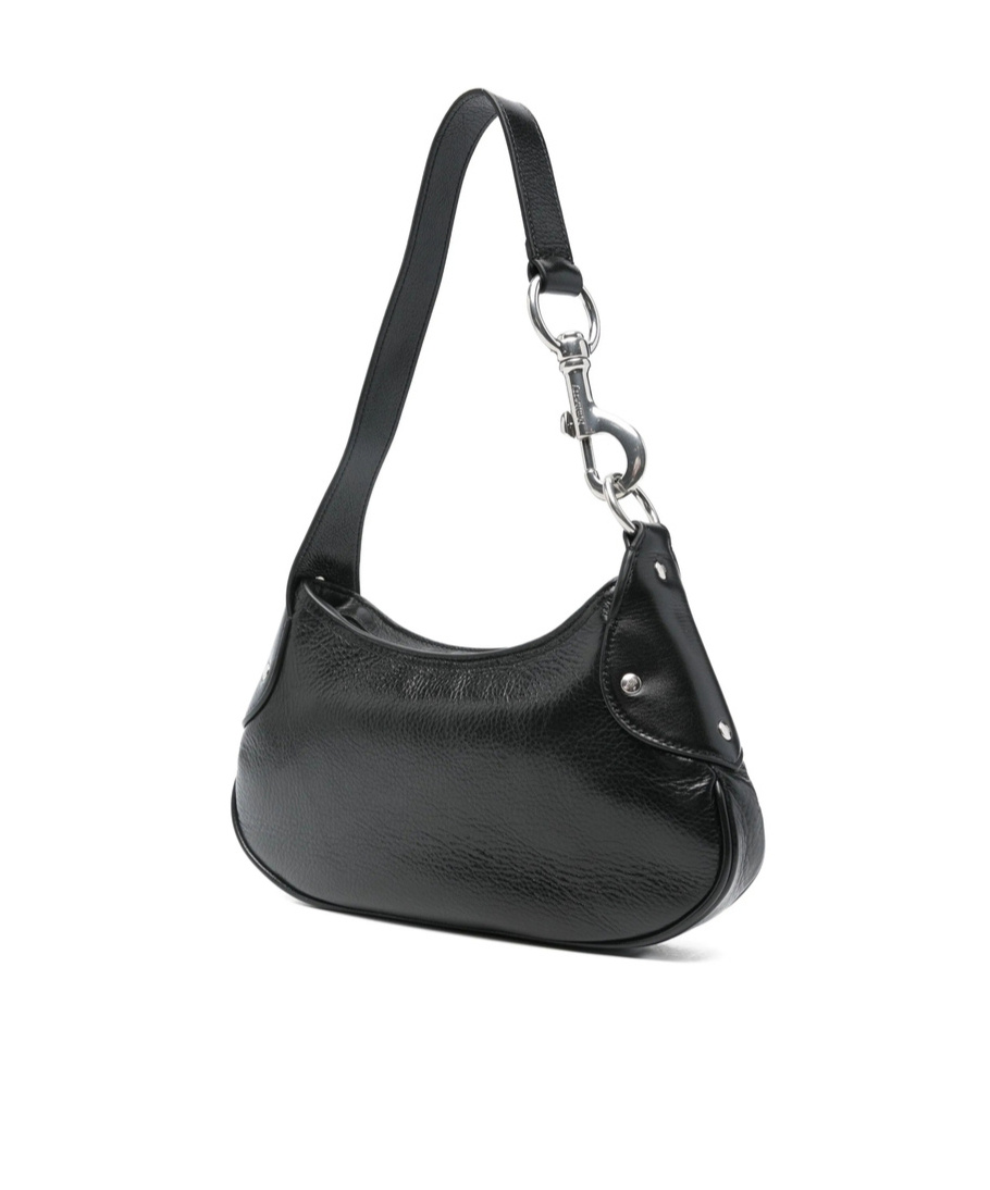 Mulberry Rivet-detail Leather Shoulder Bag In Black