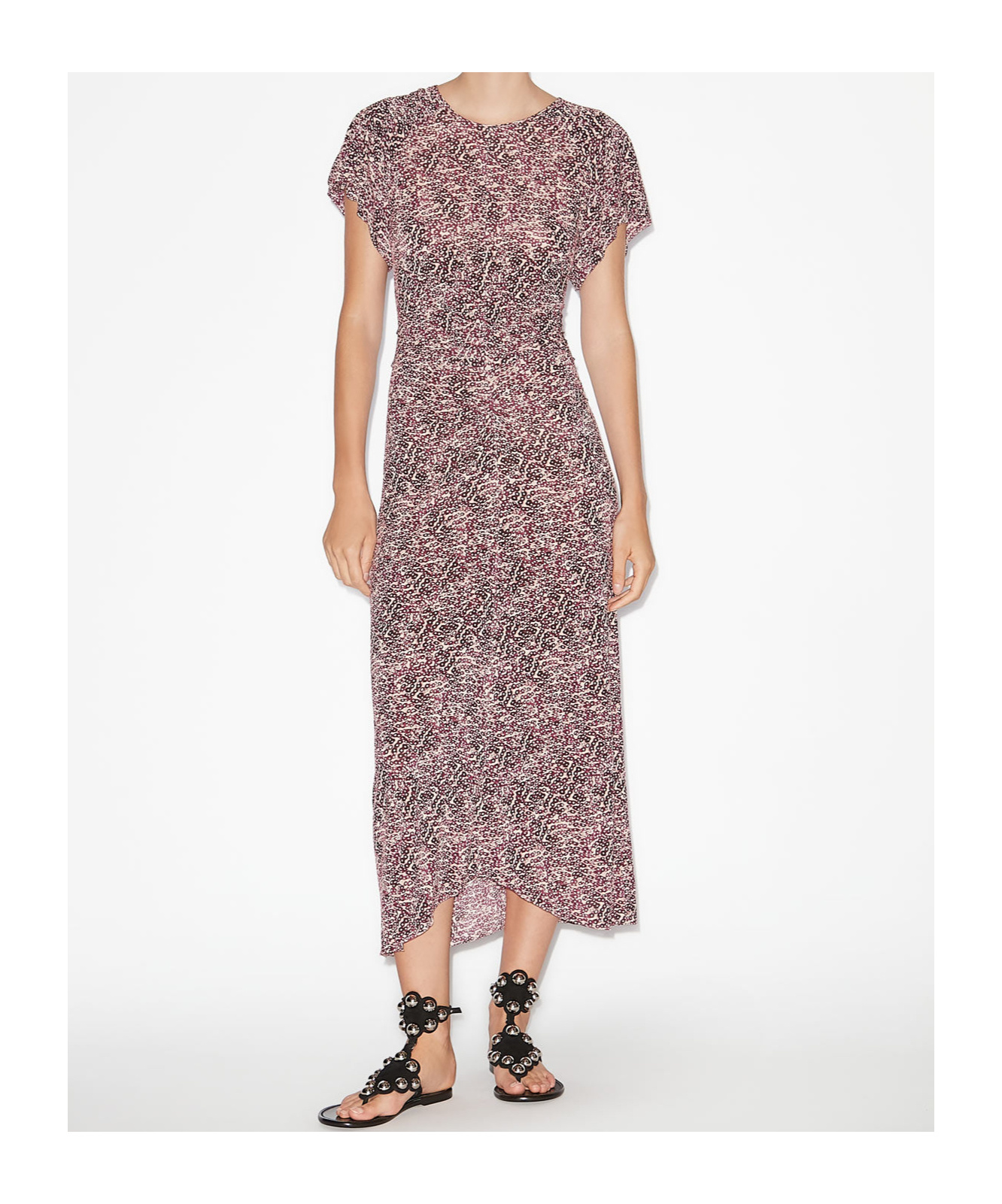 Shop Isabel Marant Terena Dress In Nude