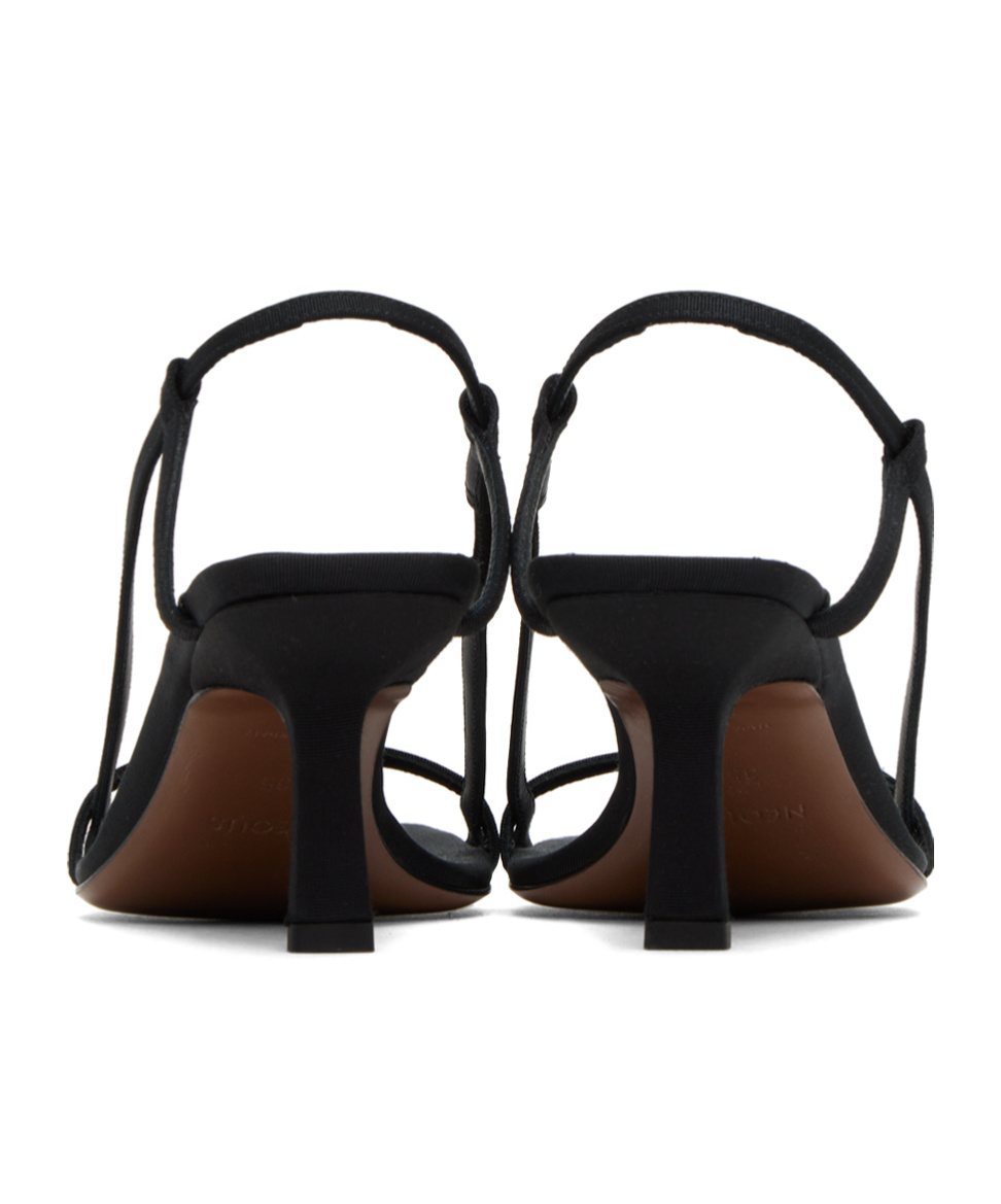 Neous Open-toed High-heeled Sandals In Black