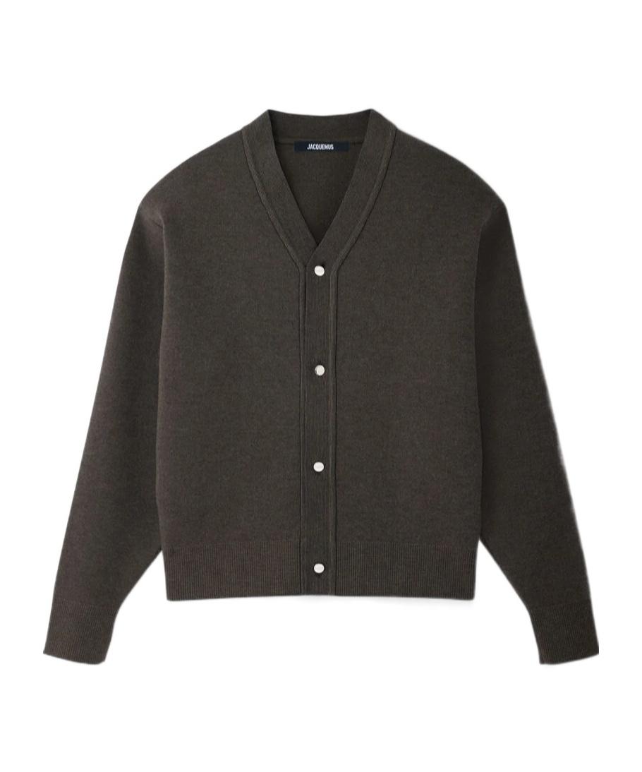 Jacquemus Le Cardigan Doppio In Black