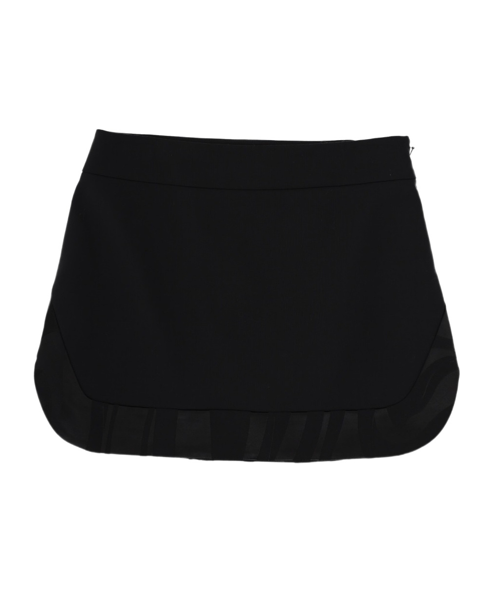 Pucci Wool-blend Mini Skirt In Black