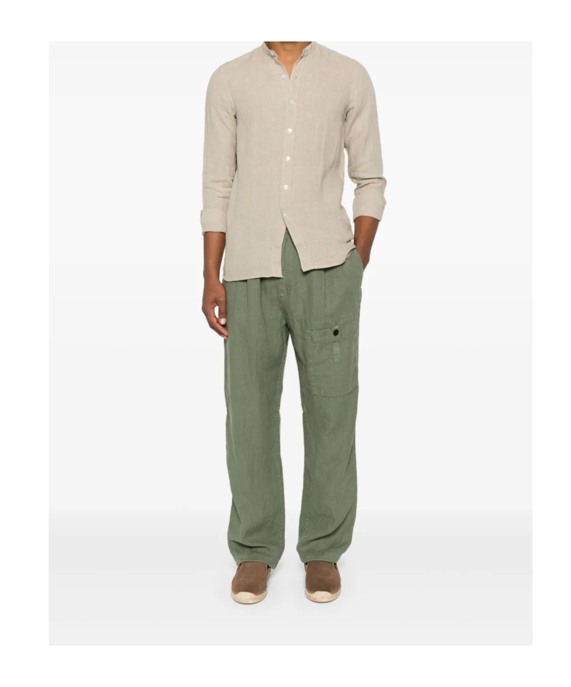 C.p. Company Casual Pants With Belt Loops In Brown