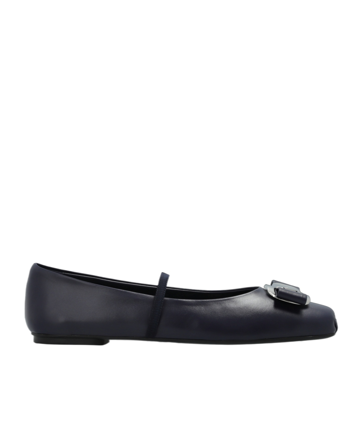 Ferragamo Zina Flat Ballet Shoes In Black