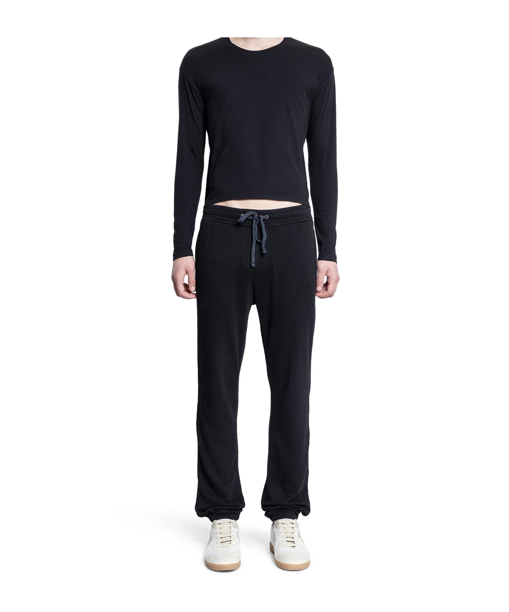 James Perse Drawstring-fastening Track Pants In Black