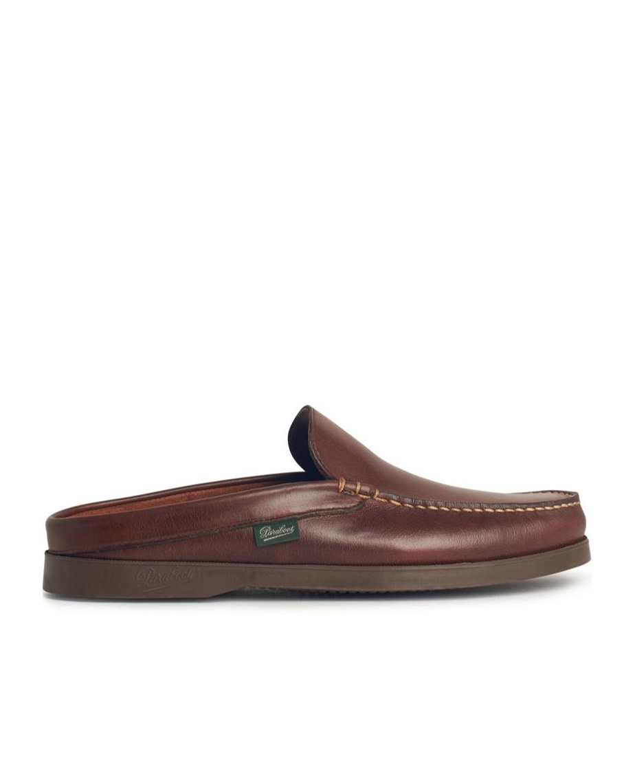 Paraboot Bahamas Brown Leather Loafers In Brown