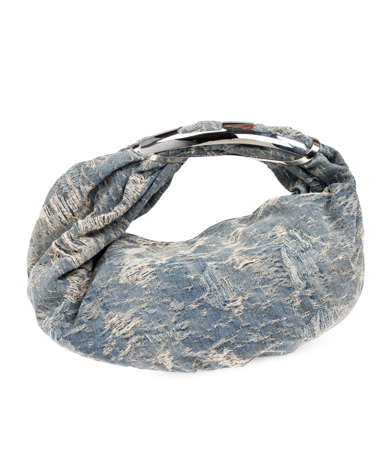 Diesel Denim Grab-d Hobo Shopping Bag In Blue