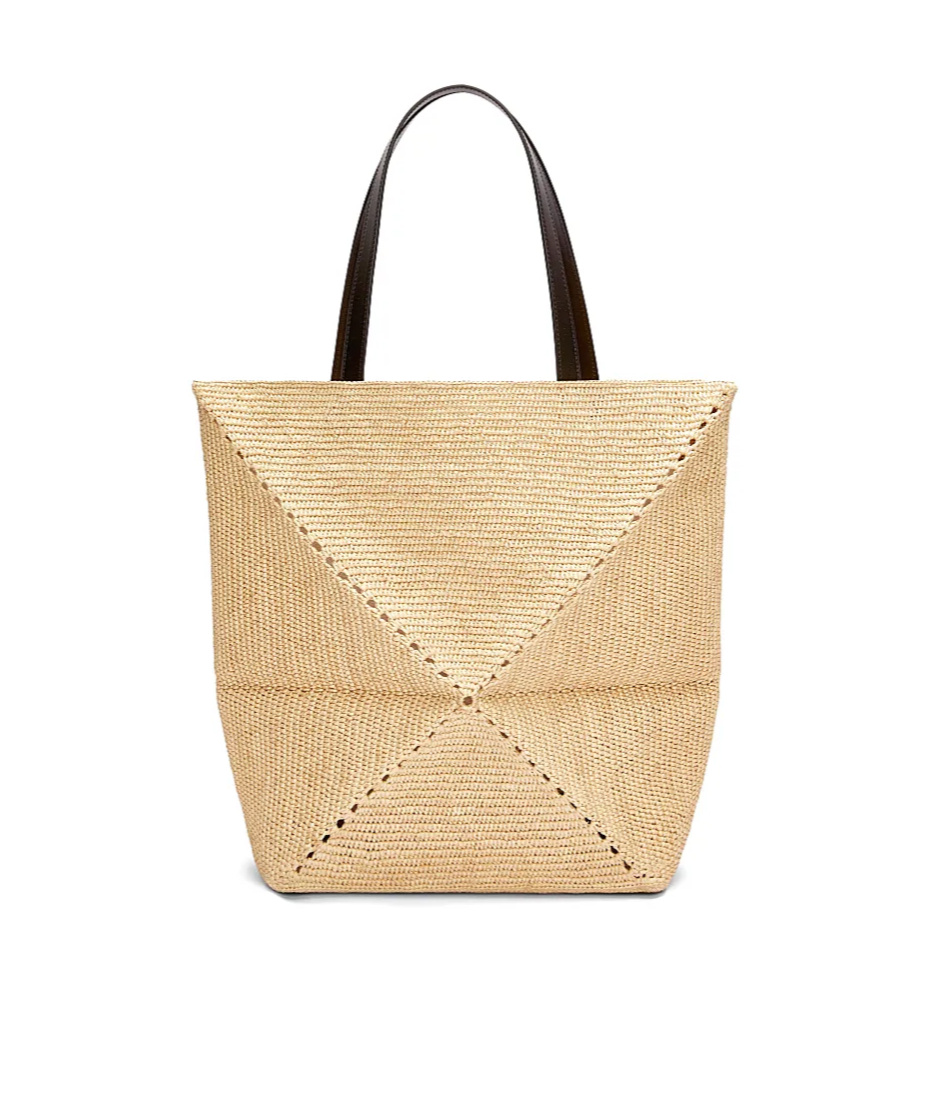 Loewe Extra-large Puzzle Fold Shoulder Bag In Nude