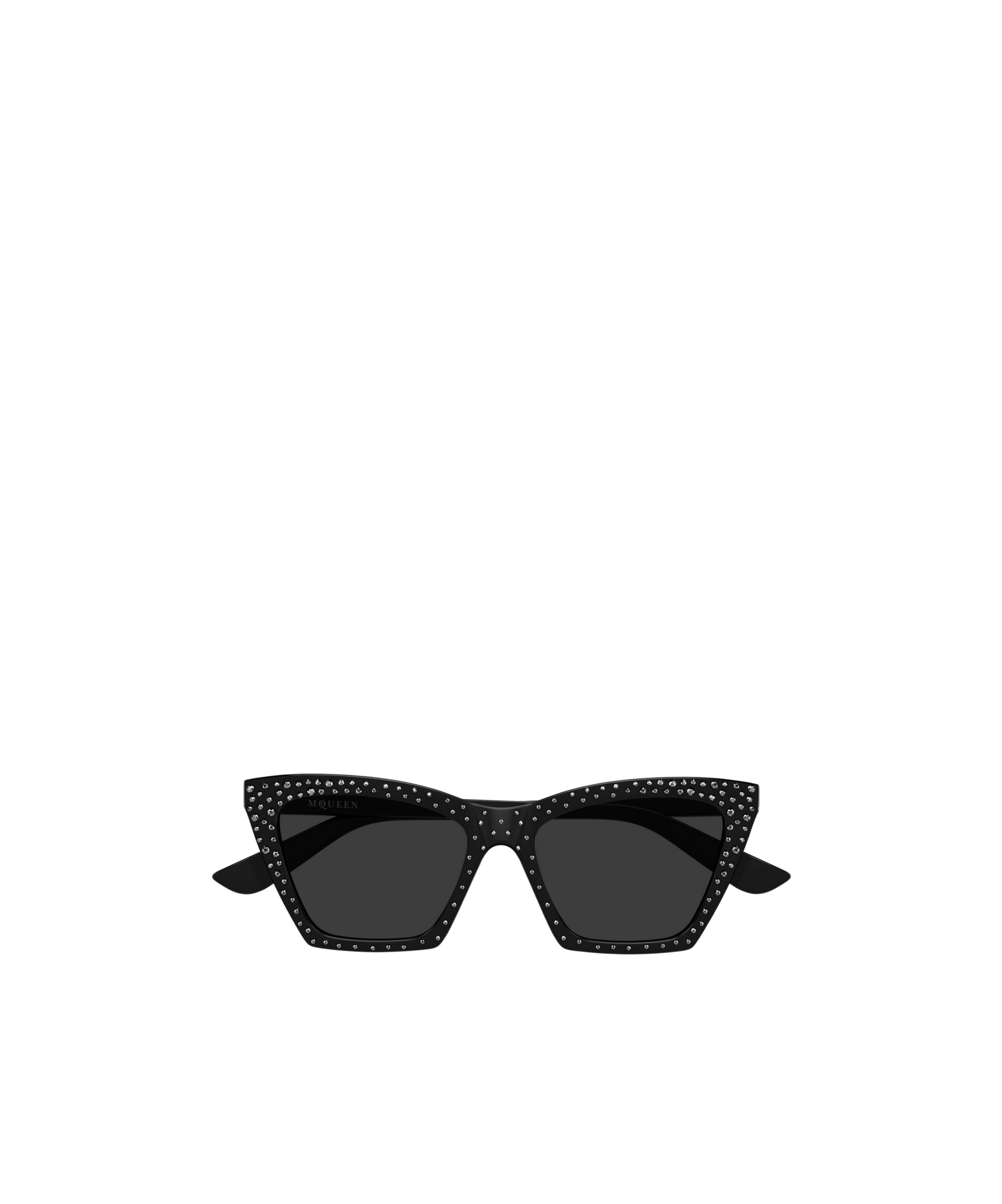 Alexander Mcqueen Eyewear Cat-eye Frame Studded Sunglasses In Black