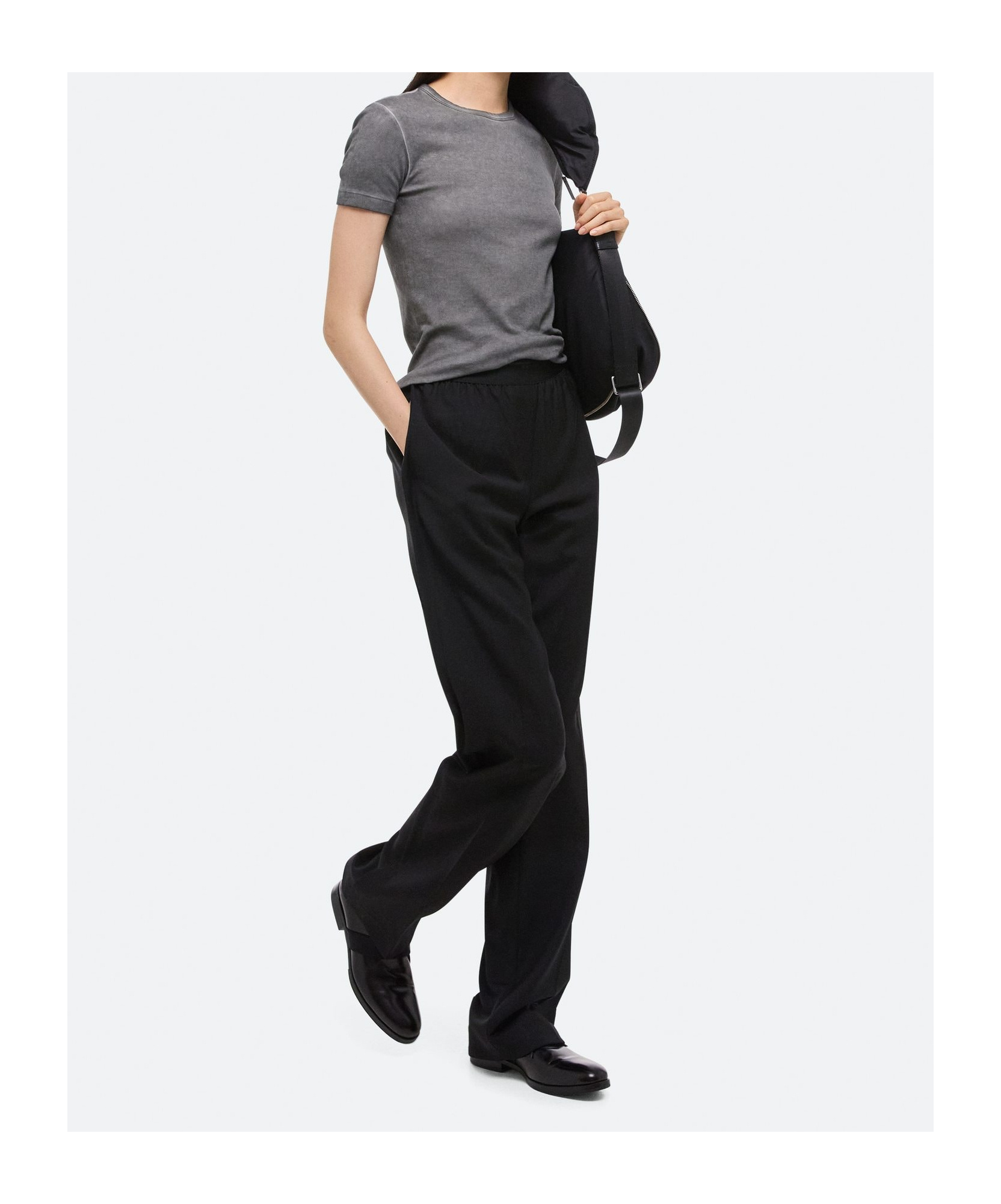 Helmut Lang Garment-dyed Shrunken Tee