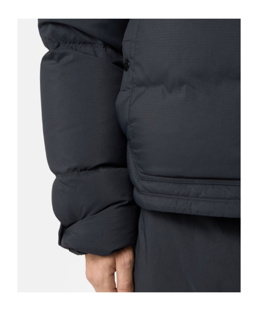 Stone Island Down Parka In Cordura Ripstop Matt Nylon Clothing In Blue