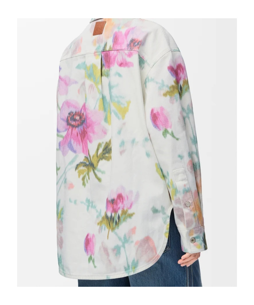 Loewe Floral-print Button-down Overshirt