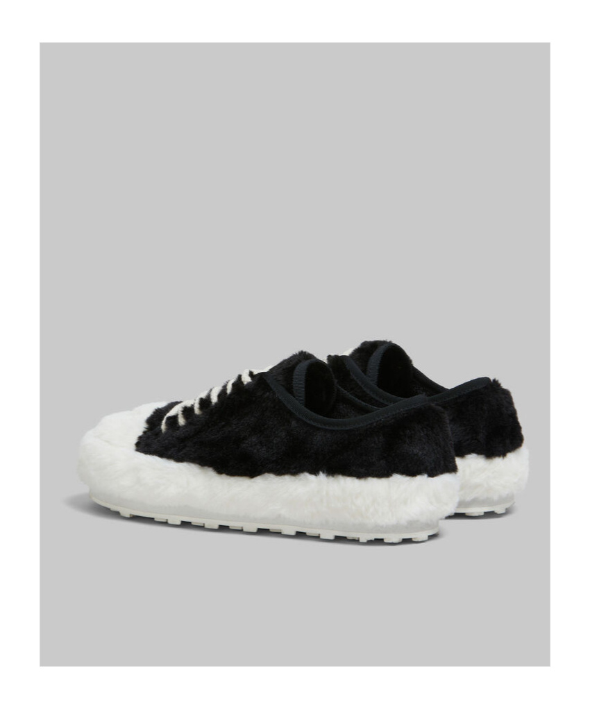 Marni Teddy Lace-up Sneakers In White