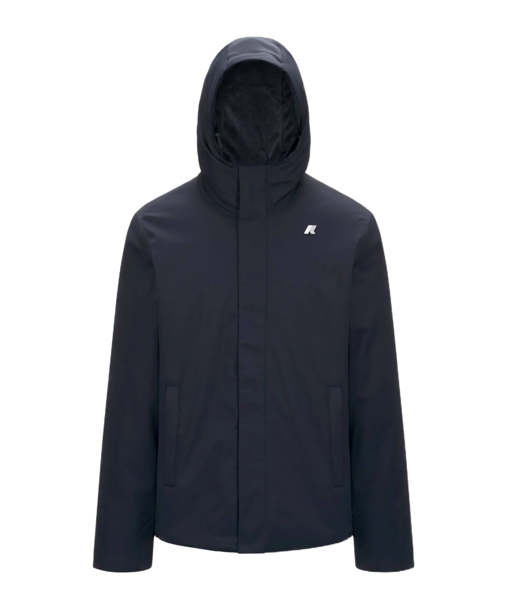 K-way Short Jacket With Adjustable Hood In Multi